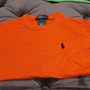 Boys Orange Polo Crew